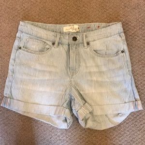 LOGG Blue & White Stripped Shorts